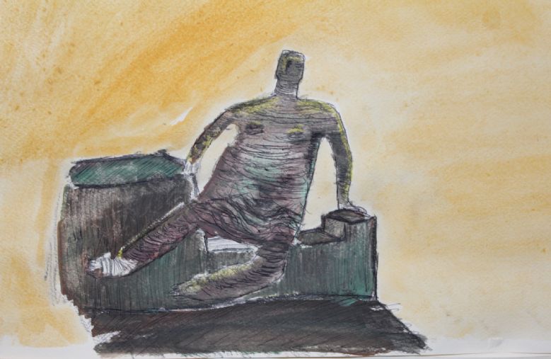 Draped Seated Woman, Henry Moore by Will M.